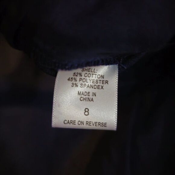 7th Avenue Design Studio Women's Navy Blue Stretch Dress Pants Size 8 - Picture 13 of 15